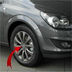 Opel Astra H Füme Jant Göbeği Titanyum 4 Adet Takım İthal