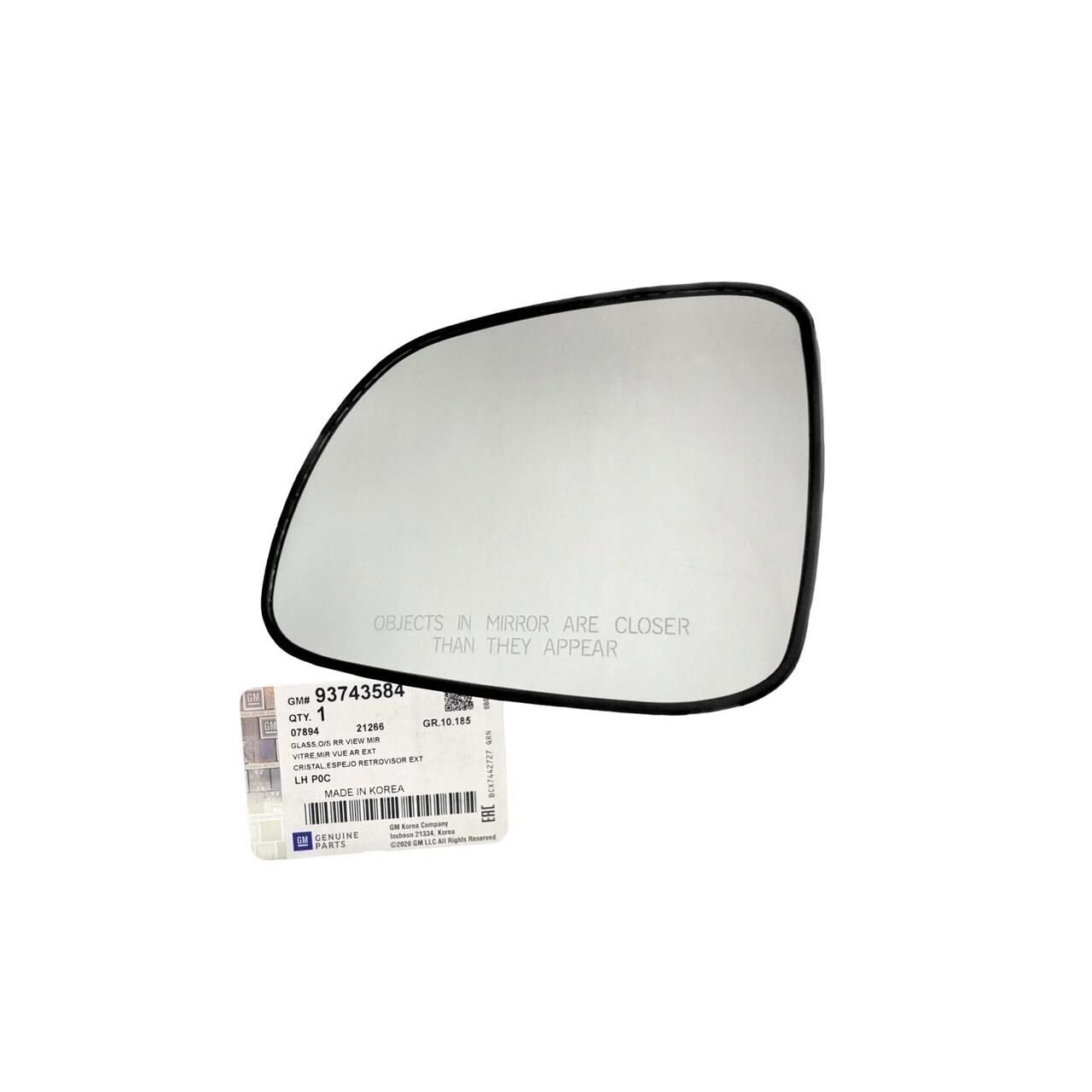 Chevrolet Captiva C140 Sol Dikiz Ayna Camı GM 93743584