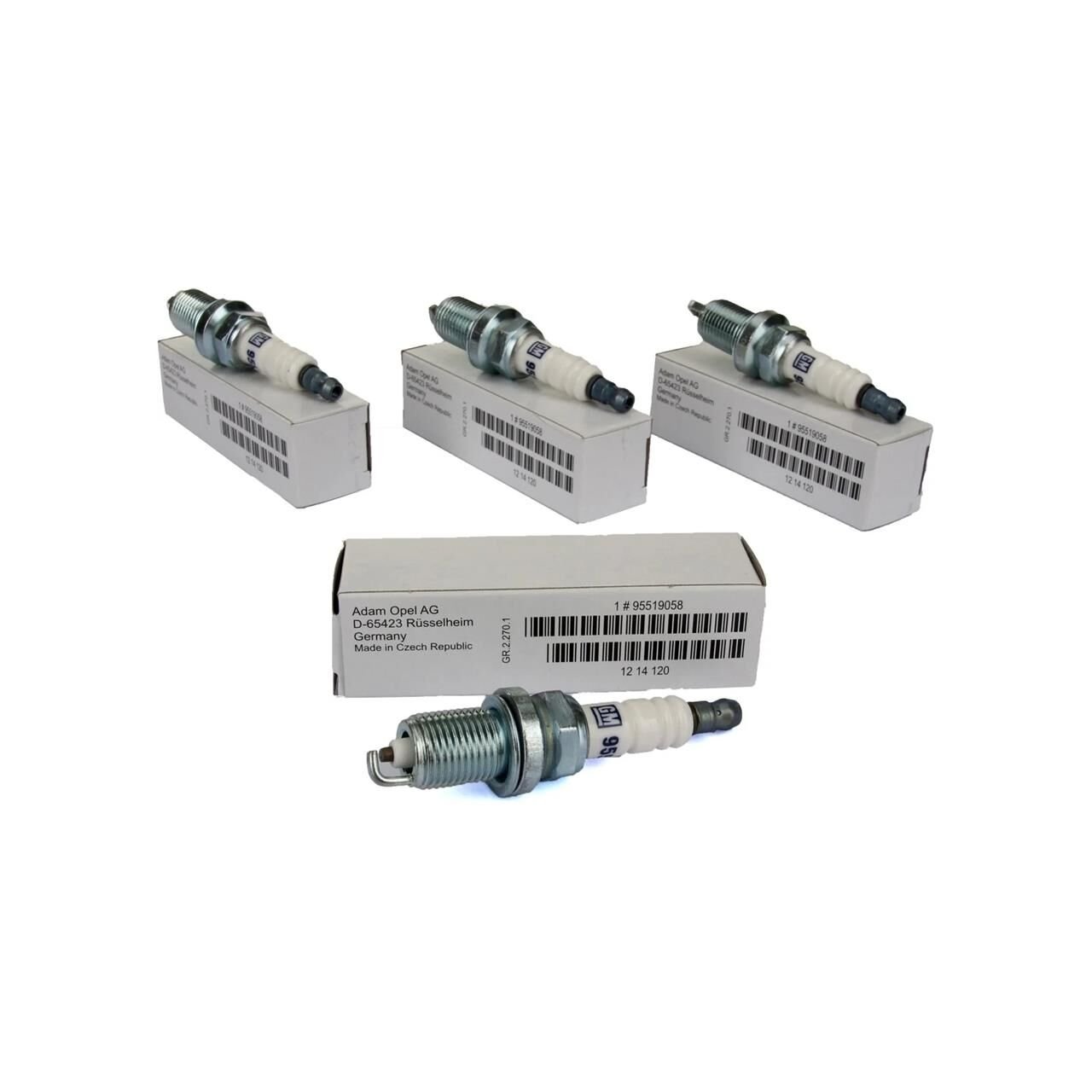 Chevrolet Aveo 1.2 1.4 Benzinli T300 Tek Tırnak Buji Takımı GM Marka 95519058